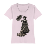 Steampunk-Lady mit Oktopus (sw) - Womens Premium Classic T-Shirt