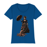 Steampunk-Lady mit Oktopus - Womens Premium Classic T-Shirt