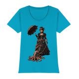 Steampunk-Lady mit Oktopus - Womens Premium Classic T-Shirt