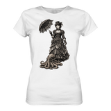 Steampunk-Lady mit Oktopus (sw) - Womens Premium Classic T-Shirt