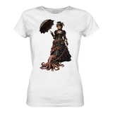 Steampunk-Lady mit Oktopus - Womens Premium Classic T-Shirt