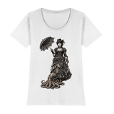 Steampunk-Lady mit Oktopus (sw) - Womens Premium Classic T-Shirt