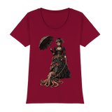 Steampunk-Lady mit Oktopus - Womens Premium Classic T-Shirt
