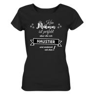 Black Collection - Kein Mann ist perfekt - Haustier - Ladies Organic Shirt