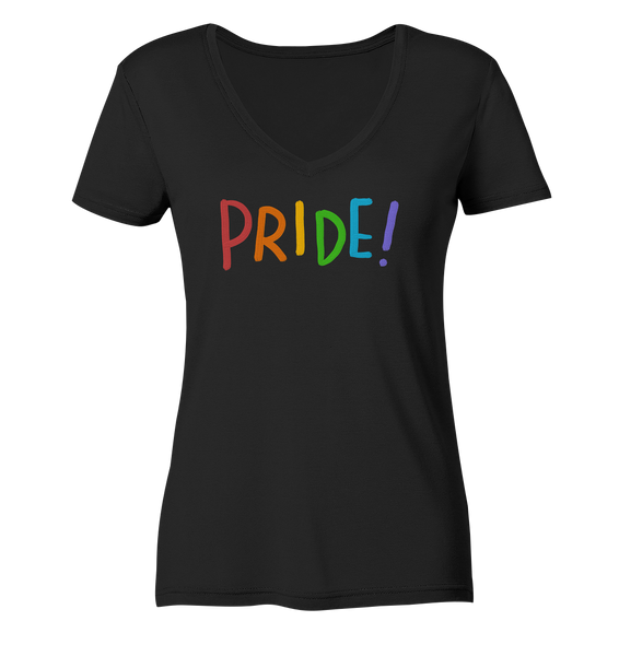 Pride Day - Pride 003 - Ladies Organic V-Neck Shirt