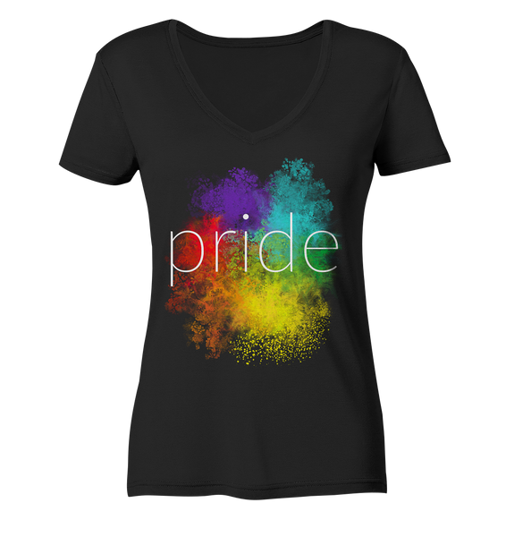 Pride Day - Pride 001 - Ladies Organic V-Neck Shirt