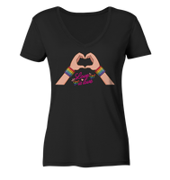 Pride Day - Love is Love 001 - Ladies Organic V-Neck Shirt