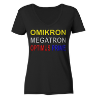DELTA-OMIKRON-OPTIMUS PRIME - 2 - Ladies Organic V-Neck Shirt