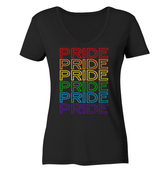 Pride Day - Pride 005 - Ladies Organic V-Neck Shirt