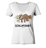 Schlafshirt - s - Ladies Organic V-Neck Shirt